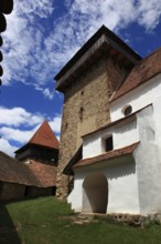 Romania, in the courtyard of the fortified church of Viscri, German German Weisskirch a town in the
