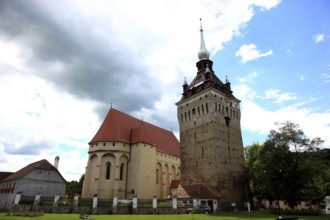 Romania, fortified church of Saschiz, German town of Keisd, municipality in Mures County,