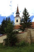 Romania, village church of the village of Crit, German German Cross, in the district of Brasov,