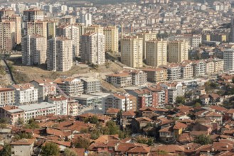 Ankara, Turkey. November 17th 2020 Modern property being construction alongside derelict