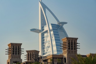 Dubai, United Arab Emirates. June 30th 2019. Burj Al Arab, Dubai's most iconic luxury hotel, Dubai,