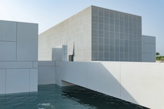 Abu Dhabi, United Arab Emirates. June 23rd 2019 The architecture of the Louvre Abu Dhabi, an art