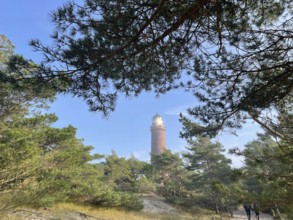 Lighthouse at Darßer Ort, Vorpommersche Boddenlandschaft National Park, Darss-Zingster Boddenkette,