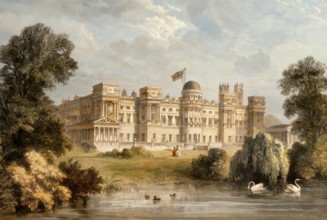 Buckingham Palace, garden front, City of Westminster, London, England, United Kingdom