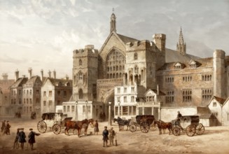 Westminster Hall, 1808, Parliament before 1834 Fire, London, England, United Kingdom