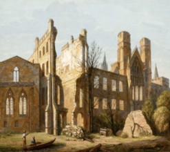 The House of Parliament, after the Great Fire in 1834, London, England, United Kingdom