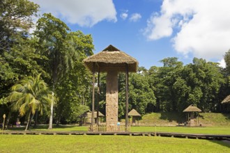 Quirigua Archaeological Park, pre-Columbian Mayan city in the jungle or jungle, Izabal Department,