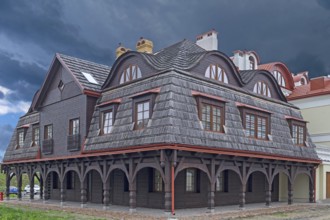 Homes of the future Jewish Shtettl, open-air museum in Bilgoraj, Poland