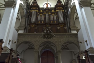 Organ from 1895 in the collegiate church, built 1587-1630, Zamosc, Poland