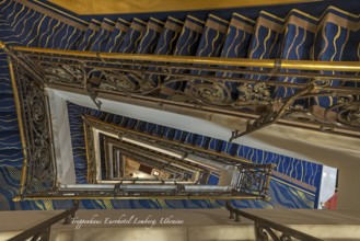 Staircase in a hotel, Ukraine
