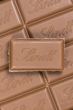 Lindt Schokolade Swiss chocolate bar chocolates with logo in Stuttgart, Germany
