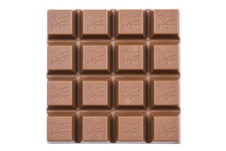 Ritter Sport chocolate bar chocolates set against a white background in Stuttgart, Germany
