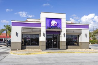 Taco Bell Mexican Fast Food Restaurant branch in Tampa, United States