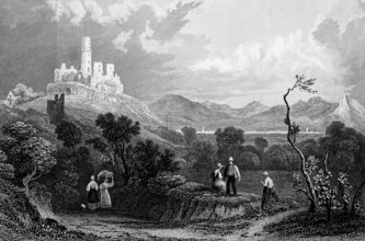 Ruin of Godesberg Castle, Bonn-Bad Godesberg, Rhineland-Palatinate, Germany, Höhenburg, protected