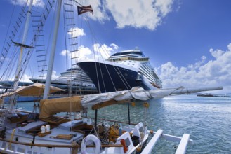 Cruise ship in San Juan, Puerto Rico on a Caribbean cruise vacation