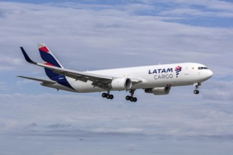 A Boeing 767-300ER (BCF) aircraft of LATAM Cargo with the registration number N572LA at Miami