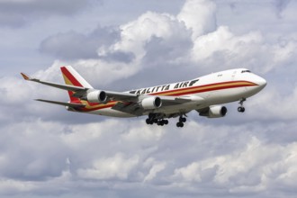 A Boeing 747-400F (SCD) aircraft of Kalitta Air with registration N767CK at Miami Airport, USA