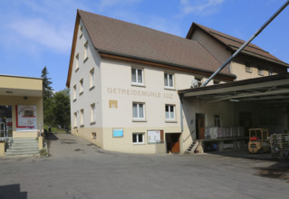 Luz flour mill, building, left mill shop, crafts, Münsingen-Buttenhausen, Swabian Alb,