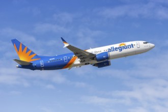 An Allegiant Air Boeing 737-8-200 MAX aircraft with license plate N812NV at Fort Lauderdale