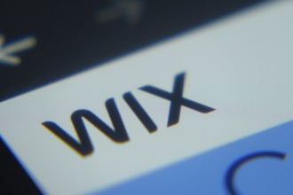 Dhaka, Bangladesh- 02 Dec 2025: A Close-up of a laptop screen is displaying the wix web interface