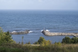 Harbour entrance, Hankenufer, Lohme, Jasmund, Rügen, island, Baltic Sea, Mecklenburg-Western