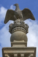 Eagle on a pillar, Lützenhofer cemetery Lychakivskiy cemetery, Lviv, Galicia, Ukraine