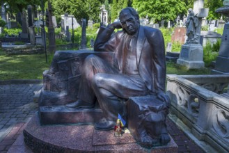 Sculpture on a grave, Lützenhofer cemetery Lychakivskiy cemetery, Lviv, Galicia, Ukraine