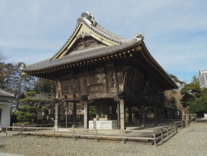 Impressive historic wooden building with traditional design, Narita-san Temple, Narita, Japan
