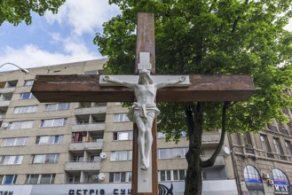 Christ Cross on Svobody Prospekt, Lviv, Ukraine