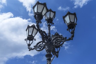 Five-armed old street lamp, Lviv, Ukraine