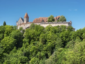 View of Coburg Fortress, Coburg, Franconia, Bavaria, Germany