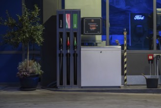 Gas station with plant, Spiez, Switzerland