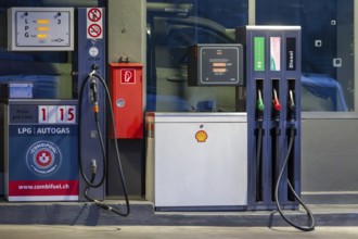 Shell gas station with LPG, Spiez, Switzerland
