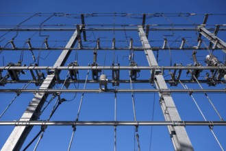 Power lines, Zweisimmen, Switzerland