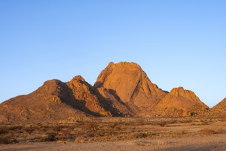 Spitzkoppe in bright blue sky, Spitzkoppe, Namibia