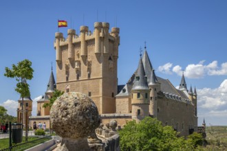 Alcázar of Segovia, 12th century medieval castle in province of Segovia, Castile and León /