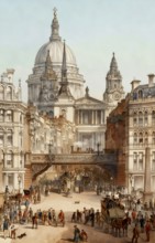 View of St Paul's Cathedral, London, England, Europe, 18th century
