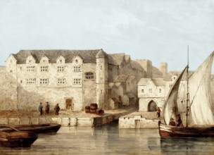 Bridewell Palace, London 1666, the first prison and poorhouse, England, United Kingdom