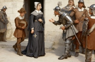 Infamous highwayman John Cottington, known as Mull Sack, stealing a watch and chain from Lady