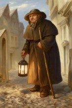 London Watchman (Charlie), 18th Century, England, United Kingdom