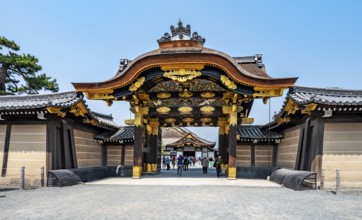 Kara-mon decorated gate, former imperial villa, Nijo Castle, Kyoto, Japan