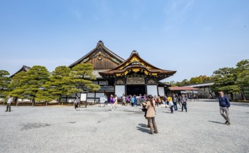 Kuruma-yose building behind the Tosaburai, former imperial villa, Nijo Castle, Kyoto, Japan