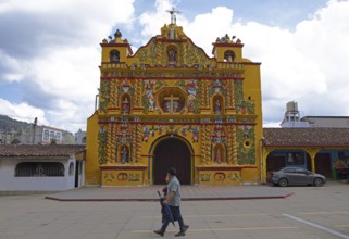 San Andrés Xecul Church, Highlands, Totonicapán Department, Guatemala