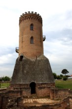 Part of the princely court with the Chindia Tower, in Targoviste, once the residence of Wallachian