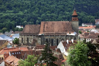 Black Church, Biserica Neagra, a Gothic hall church in Brasov, Brasov, Romania