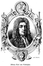 Sidney First Earl of Godolphin (1645 - 1712), Earl, portrait, Member of Parliament,