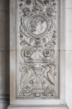 Decorative bas-relief with arabesques and herons, Royal Academy of Arts, Art Gallery and Academy of