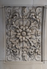 Decorative bas-relief with floral motifs, arabesques, Royal Academy of Arts, Art Gallery and