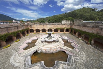 Cloister and Colonial Fountain of Los Pescados in the Mercedarian Monastery, Iglesia y Convento de