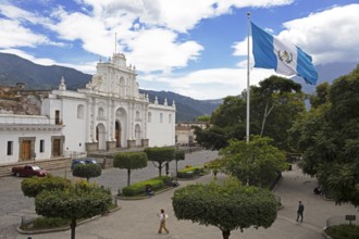 Cathedral of Antigua Guatemala at Plaza Central, Catedral de San José, Old Town, Antigua,